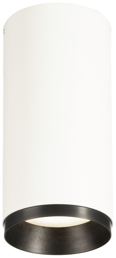 Plafonnier LED SLV NUMINOS M PHASE 20W 2060lm 4000K 60° Ø85×185mm blanc