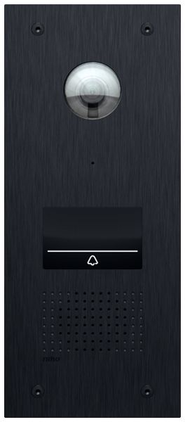 UP-Video-Aussenstation Niko NHC mit beleuchteter Sensortaste, IP53, schwarz