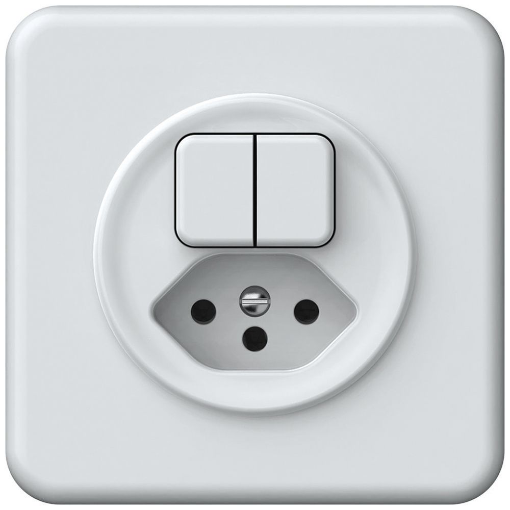 Combinaison ENC origin sch 3+AR + 1×type 13 92×92mm blanc