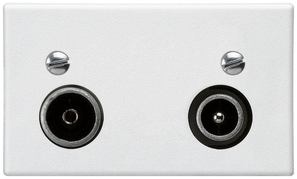 Prise d'antenne INC FLF R-TV 23dB de passage blanc