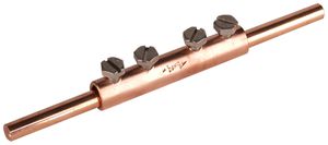 Verbindungsmuffe DEHN/elvatec für zwei Rundleiter Ø 8mm Kupfer