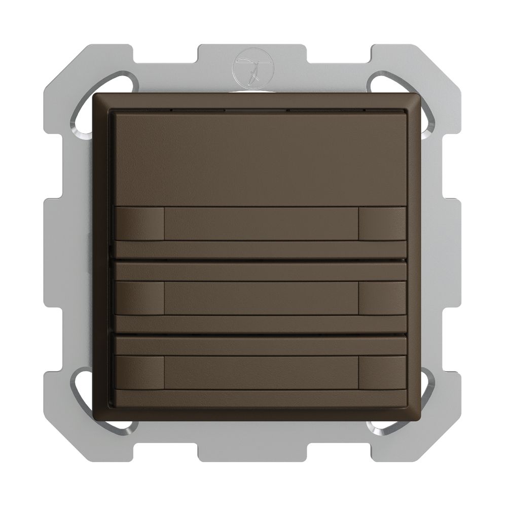 Poussoir KNX RGB ENC EDUE, 250mW, s.LED, papier, 3×poussoir, C.2×T., cof