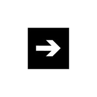 Foglia simbolo freccia diritta EDIZIOdue nero 42×42 per lamp.LED