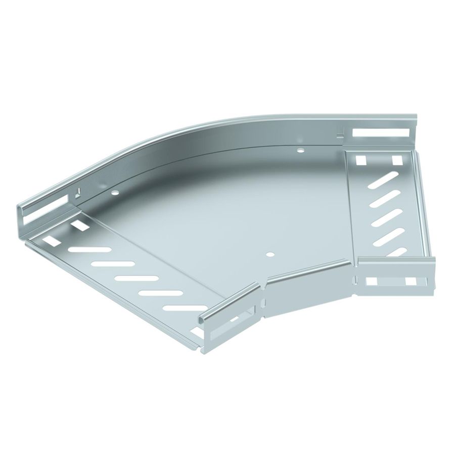 Coude BET RB 45° 35×200mm acier zingué en continu