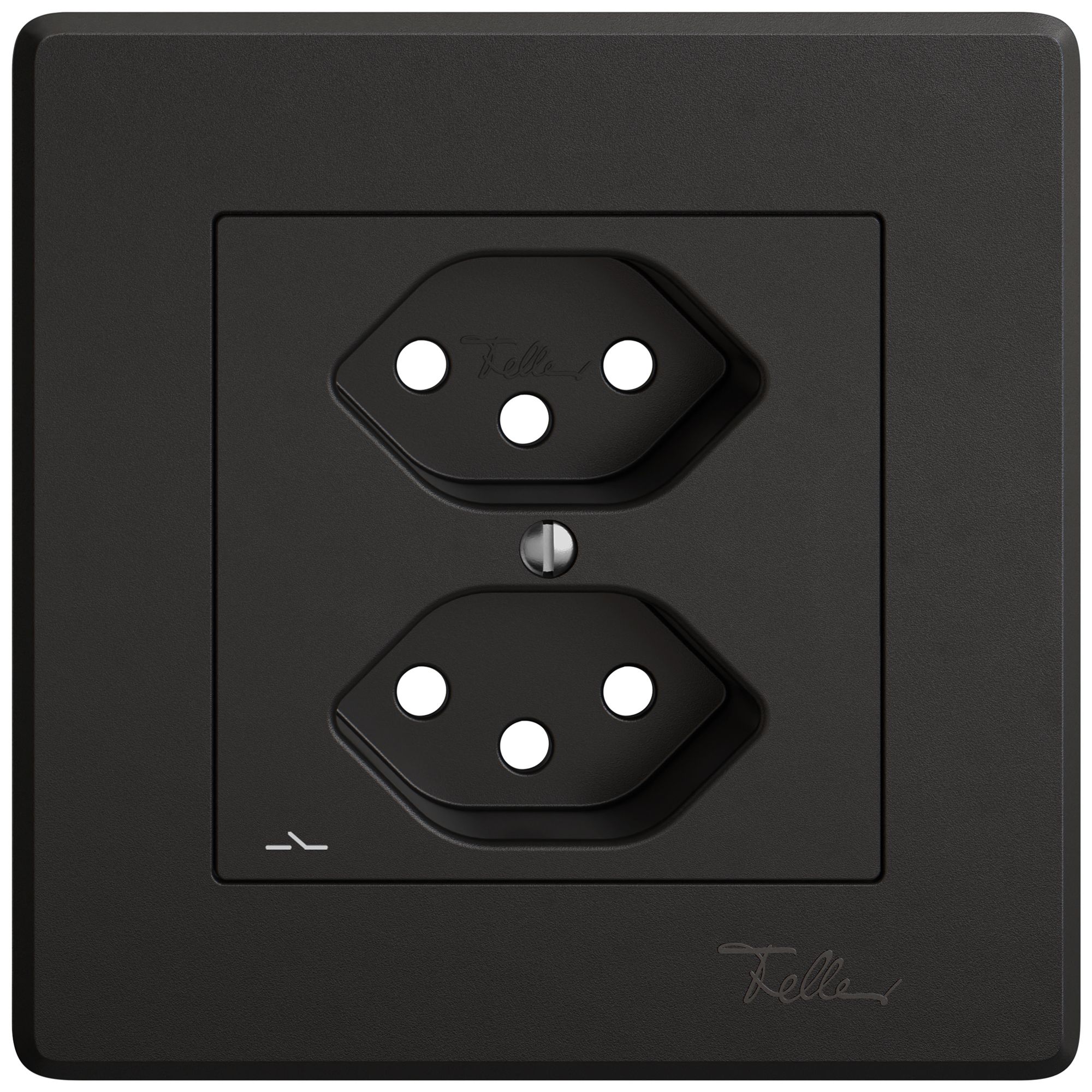 Kit di montaggio INC EDIZIO.liv SNAPFIX® per presa 2×T13 separata ne