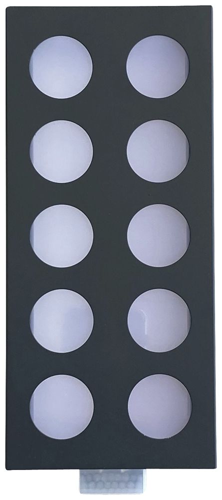 Applique LED Z-Licht PIR LongLED O SEN 5.5W 500lm 3000K IP65 260×120mm anthrac.