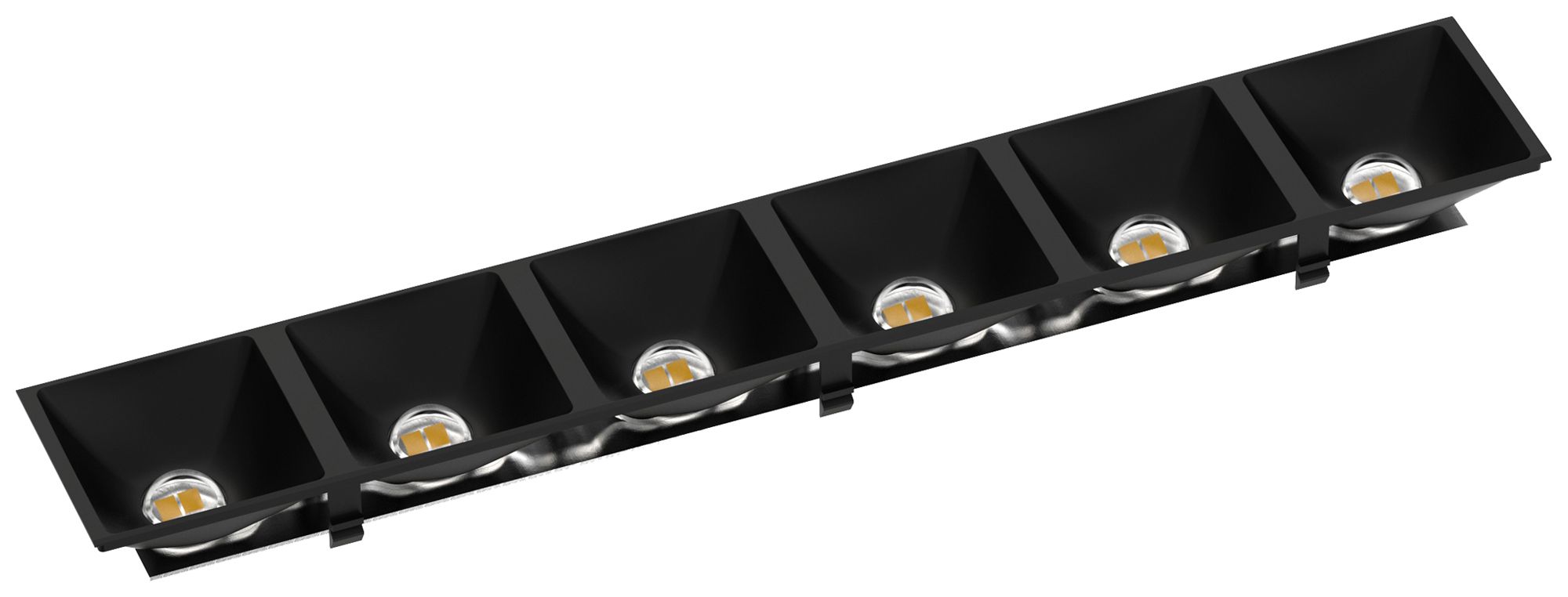 Module réflecteur LED Sylvania Otao Linear 3000/4000K 80° 285×50mm noir 4 pcs