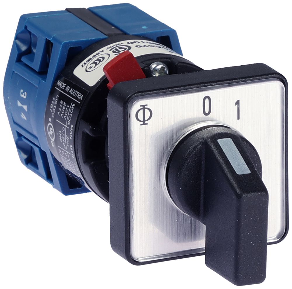 EB-Schwenktaster K&N CG4.A295.FS2, 10A/400V 1L 30×30mm "0-1"