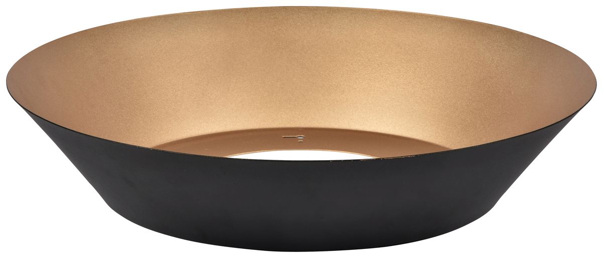 Riflettore DOTLUX LUNA alluminio diretto simmetrico Ø461×93mm nero/oro