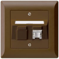 Kit di montaggio INC kallysto.line C cat.6 1RJ45/s marrone
