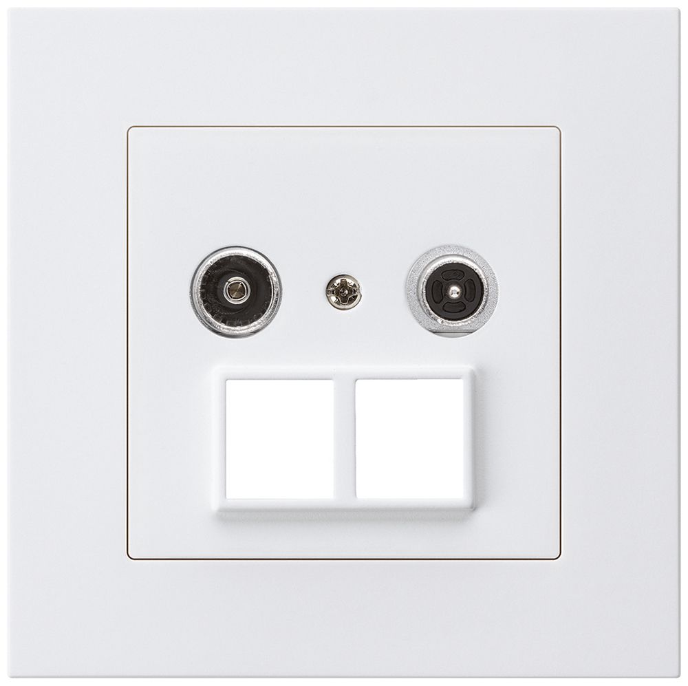 Prise multimédia ENC kallysto.pro R/TV 19dB 2GHz blanc