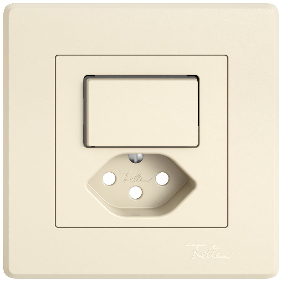 Kit de montage ENC EDIZIO.liv SNAPFIX® p.combi.T13 a.1 bouton a.lentille lat.cr