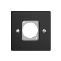 Kit di montaggio per presa XLR EDIZIOdue nero