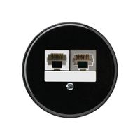 Einsatz zu UP-Dose basico 2×RJ45s+u getrennt schwarz