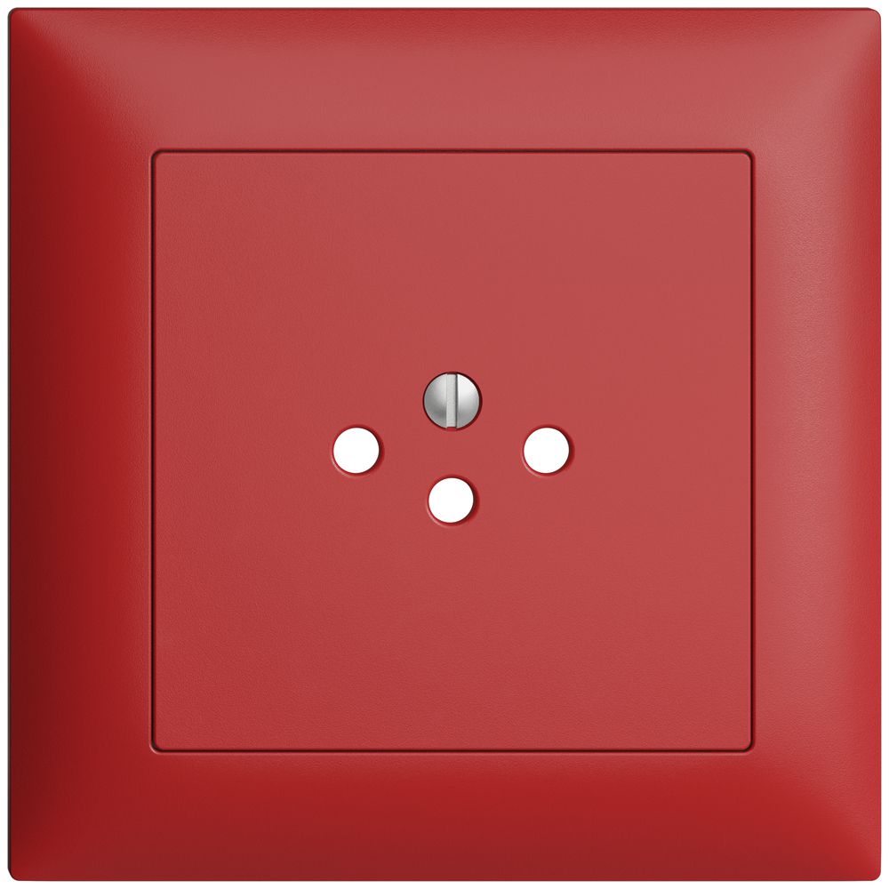 UP-Frontset EDIZIOdue berry 88×88mm 1×T12 mit Shutter