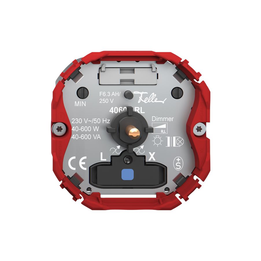 Dimmer Feller SNAPFIX® bel.bl Phasenanschnitt 40…600W/40…600VA