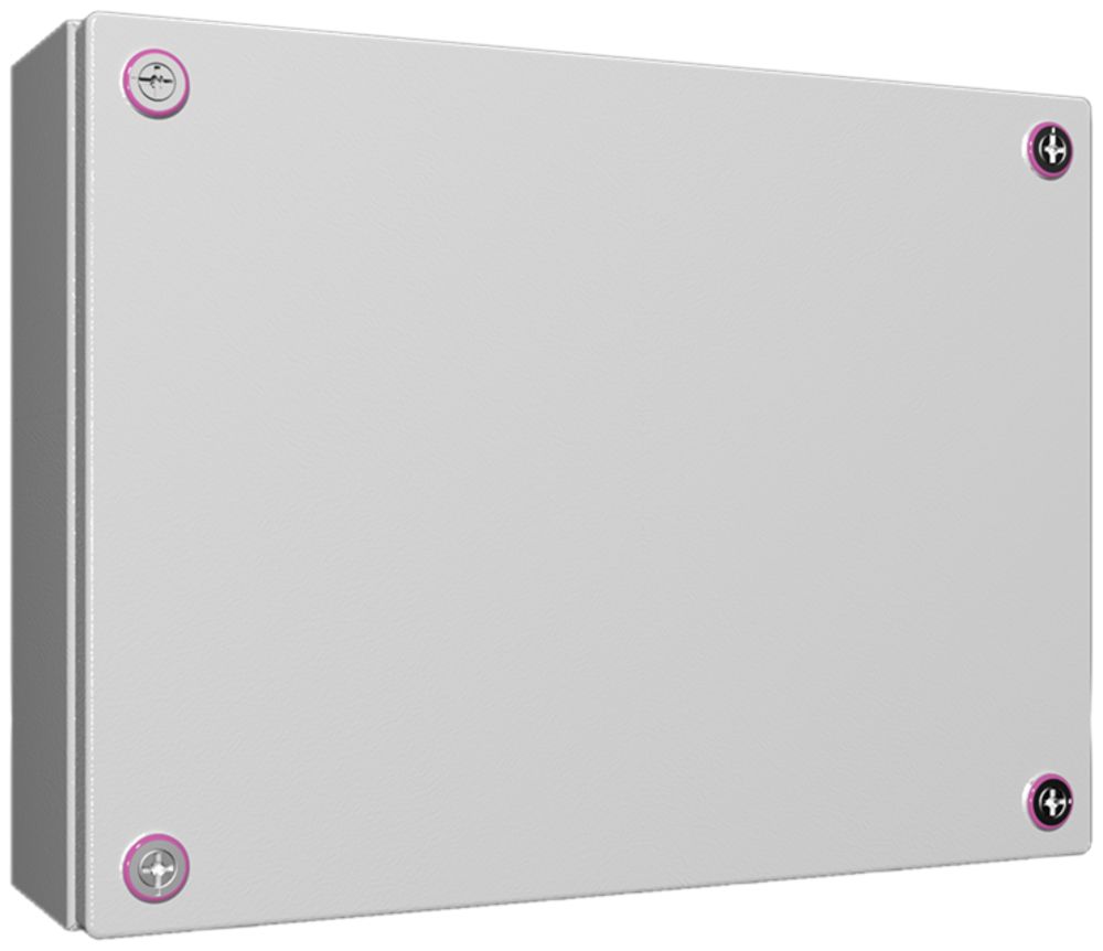 Petit boîtier Rittal KX Jonction, IP66, 400×400×120mm, tôle d'acier