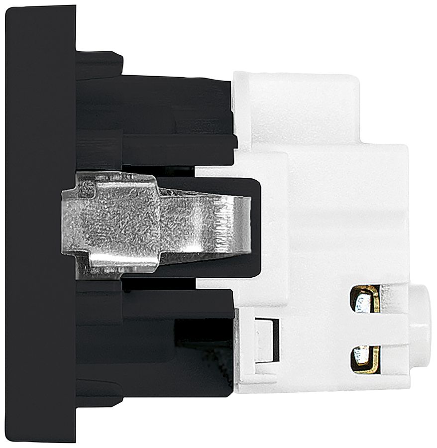 FLF-Steckdose A. Steffen 1×Typ 23 16A 250V 62.5mm×37.5mm schwarz
