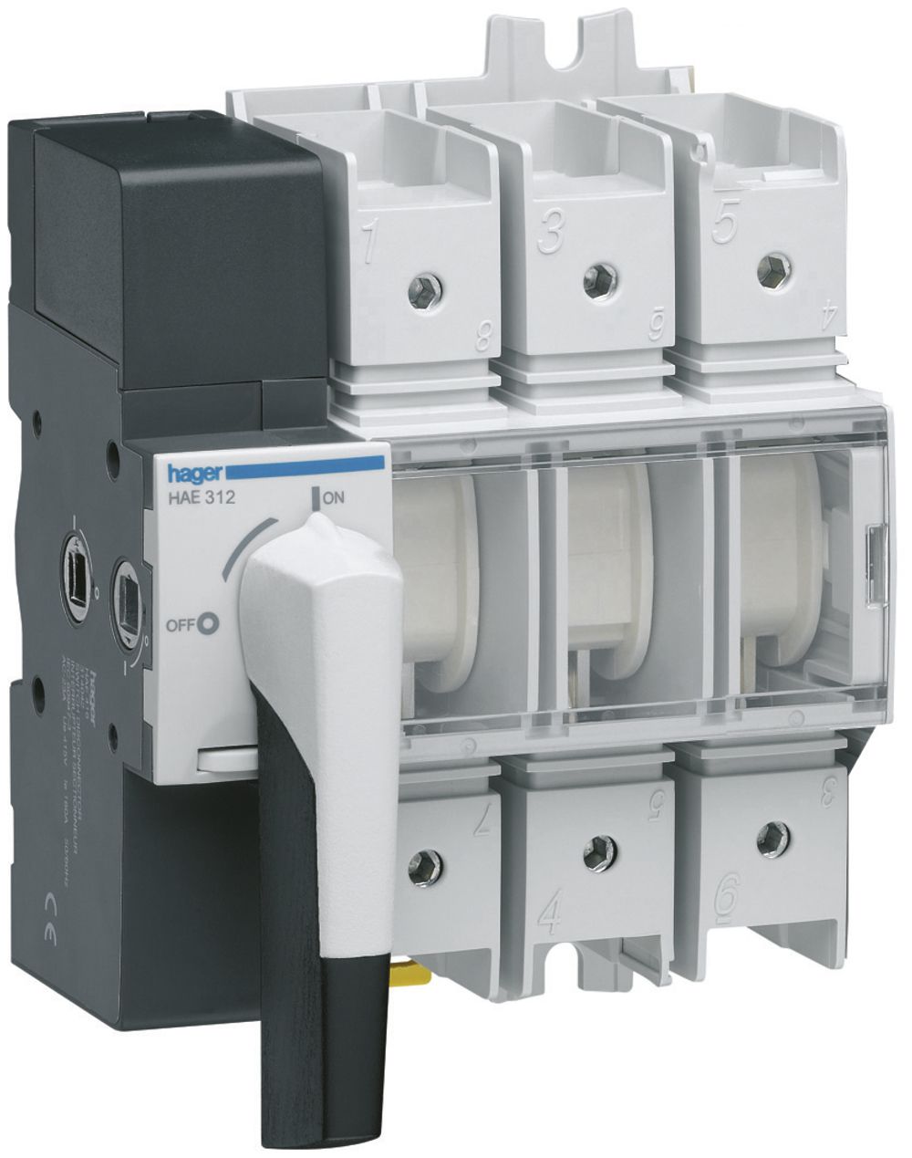 Interruttore sezionatore Hager HAE312 3L 125A