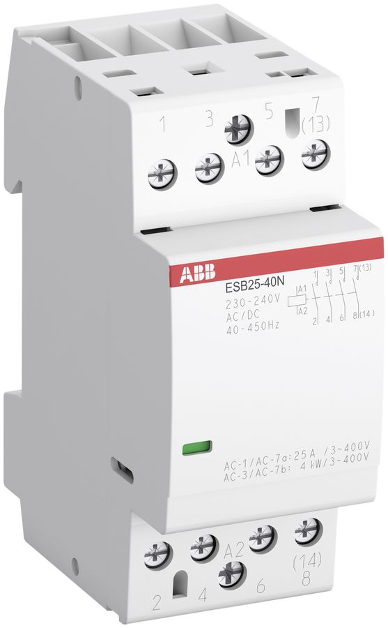 REG-Schütz ABB ESB25, 4Ö 25A AC-1, 230…240VAC/DC
