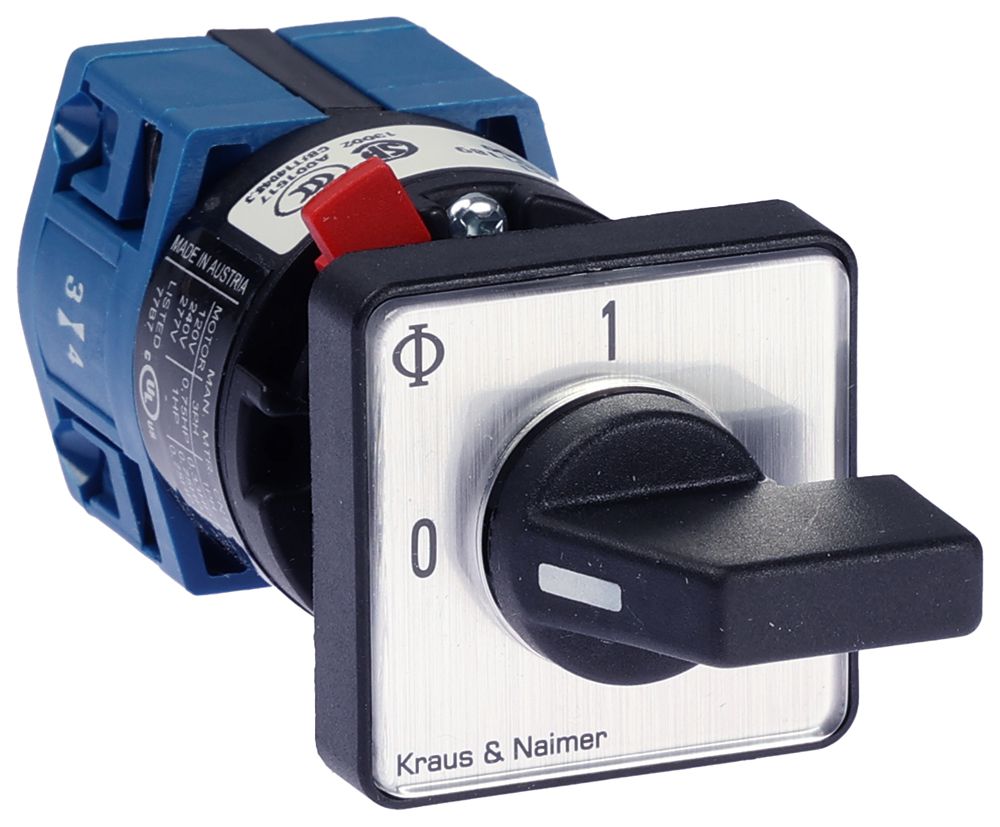 Interruttore INS K&N CG4.A291.FS2, 10A/400V 2L 30×30mm "0-1"