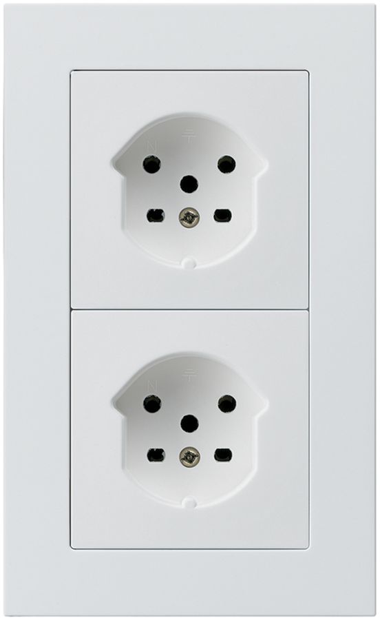 Combi ENC 2×1 HA kallysto.pro 2×type 15 avec bornes enfichables blanc