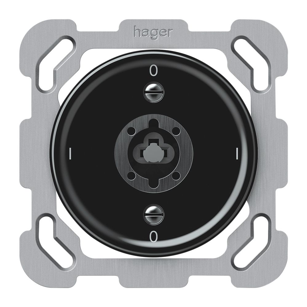 Interruttore a chiave INC origin interruttore 0/2L 16A 250V 0-I-0-I 77×77mm nero