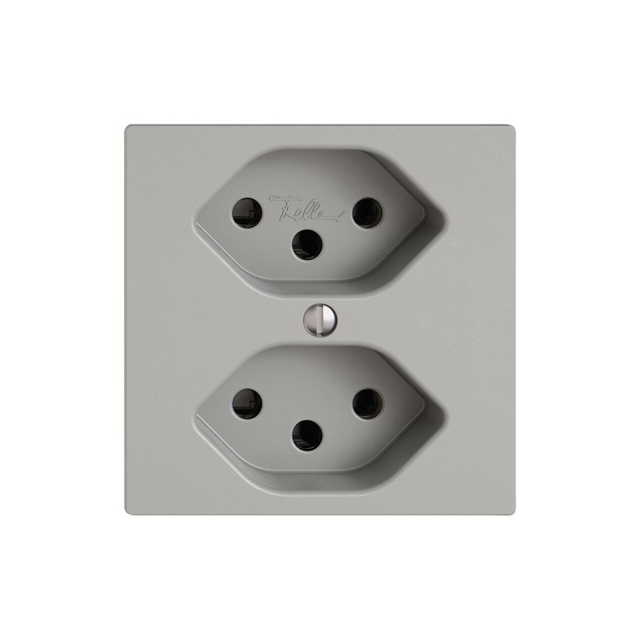 Steckdose EDIZIO.liv SNAPFIX® 2×T13 hgu