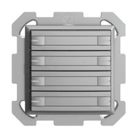 UP-KNX-Taster RGB EDUE, 250mW, m.RGB-LED, m.Papier., 8×Taste, 1×Tastenb., si