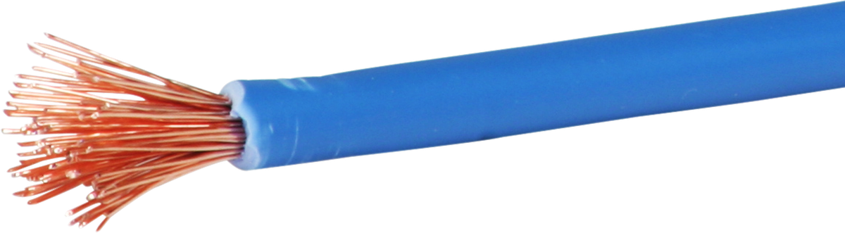 T-Litze 6mm² hellblau Eca, Spule à 100m