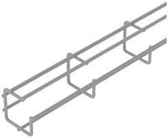 Gitterrinne Bettermann G-GR 50×50×3000mm, St, NG-10, halogenfrei, lichtgrau