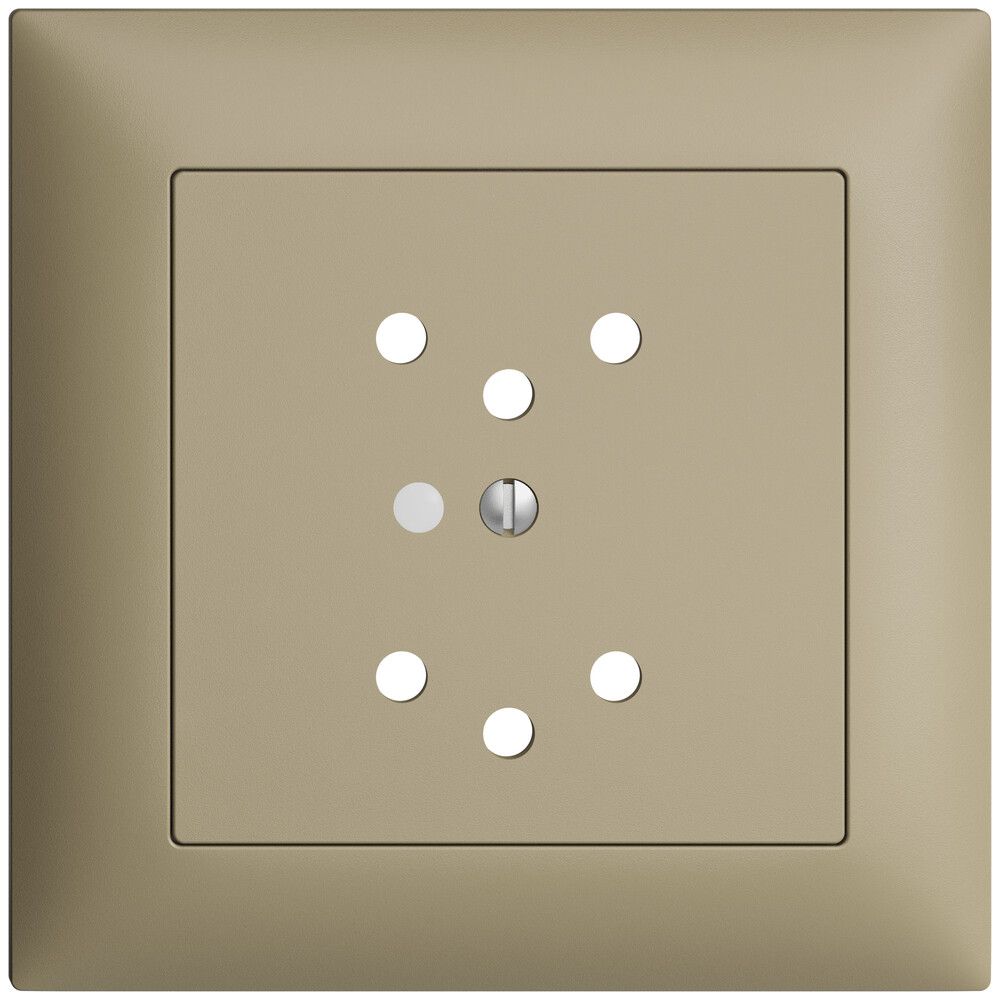 UP-Frontset EDIZIOdue sand 88×88mm 2×T12 mit Linse