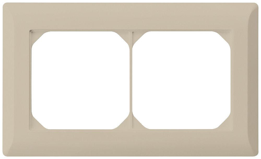 UP-Abdeckrahmen kallysto.line 1×2 beige horizontal 92×152mm