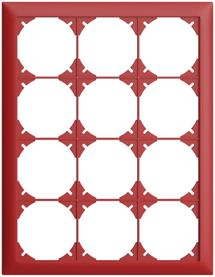 Abdeckrahmen EDIZIOdue 4×3 berry