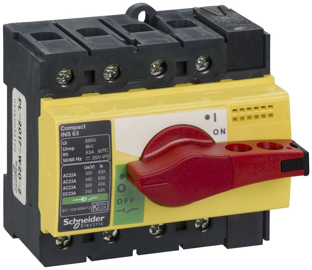 Interruttore di carico INS Schneider Electric NS-I 63 4L gi/ro