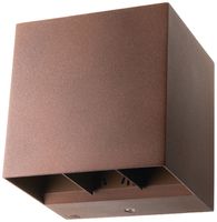 LED-Wandleuchte SG Artes 8W 320lm 827 IP65 DIM dir./indir.120×120mm Bronze