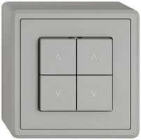 AP-Storenschalter EDIZIO.liv SNAPFIX® 10A 250V 4 Tasten 2 Kanäle hgu