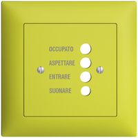 Kit frontal ENC EDIZIOdue lemon 88×88 pour station de porte 1334.I