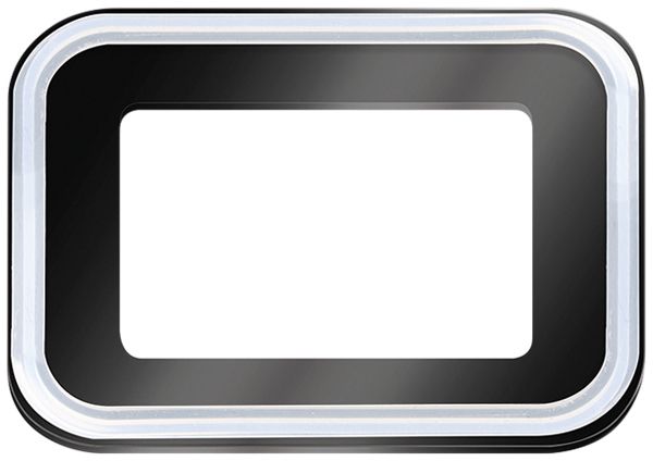 Abdeckung ESYLUX SUN OFL/AFL Glas 113×84×7mm schwarz klar