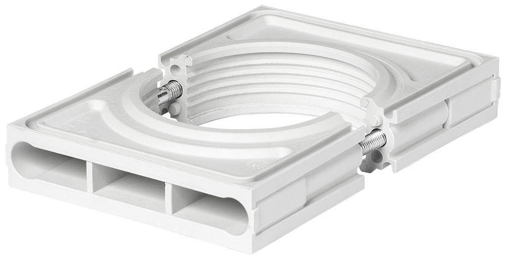 Flanschplatte Schurter HAK-Z-FL2-SE 102×135×28mm Kunststoff Rohr
