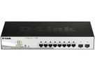Switch D-Link DGS-1210-08P/E, 8-port smart managed Layer2/3 Gigabit PoE+