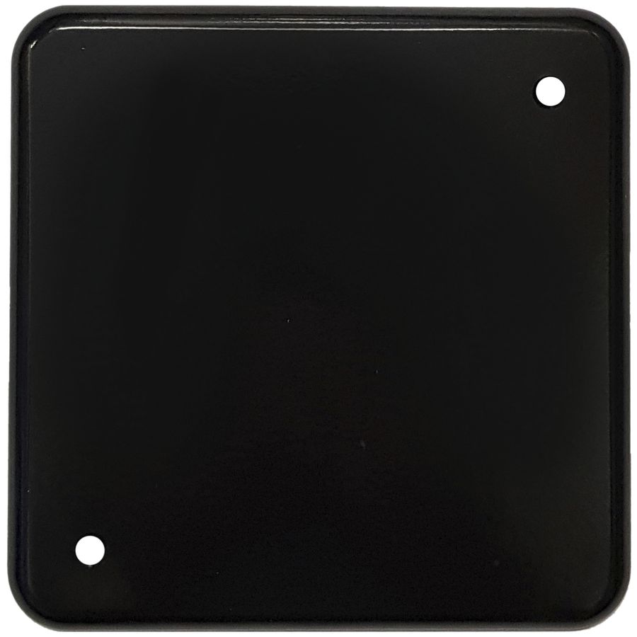 Plaque de rec. grd.II, avec 2 trous d'angle,106×106mm noir
