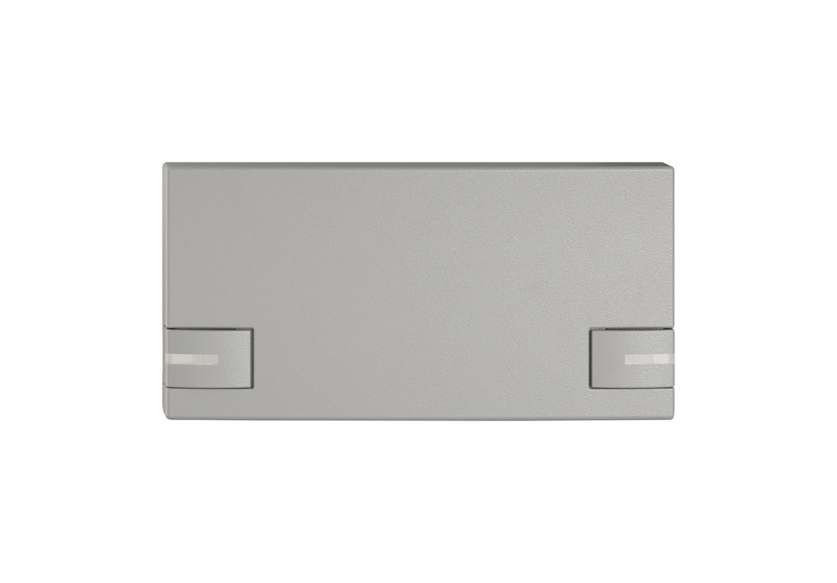 Poussoir 1/2 EDIZIO.liv SNAPFIX® p.KNX&UNI a.LED comm.à 2 touches grc