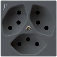 Presa INC kallysto 3×T13/1 antracite con protezione bambini