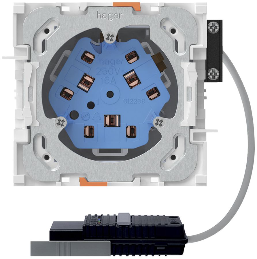 EB-Steckdose 3×Typ 13/23, Rundkabel-Adapter, L3, Td 3×2.5mm²