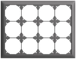 En-tête ENC EDIZIOdue SNAPFIX® 3×4 horizontal 268×208mm gris foncé