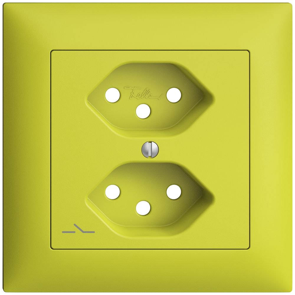 Kit frontale EDIZIOdue lemon 88×88mm 2×T13/1 con shutter