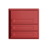 Poussoir ENC KNX 3× EDIZIOdue berry RGB sans LED avec insert papier