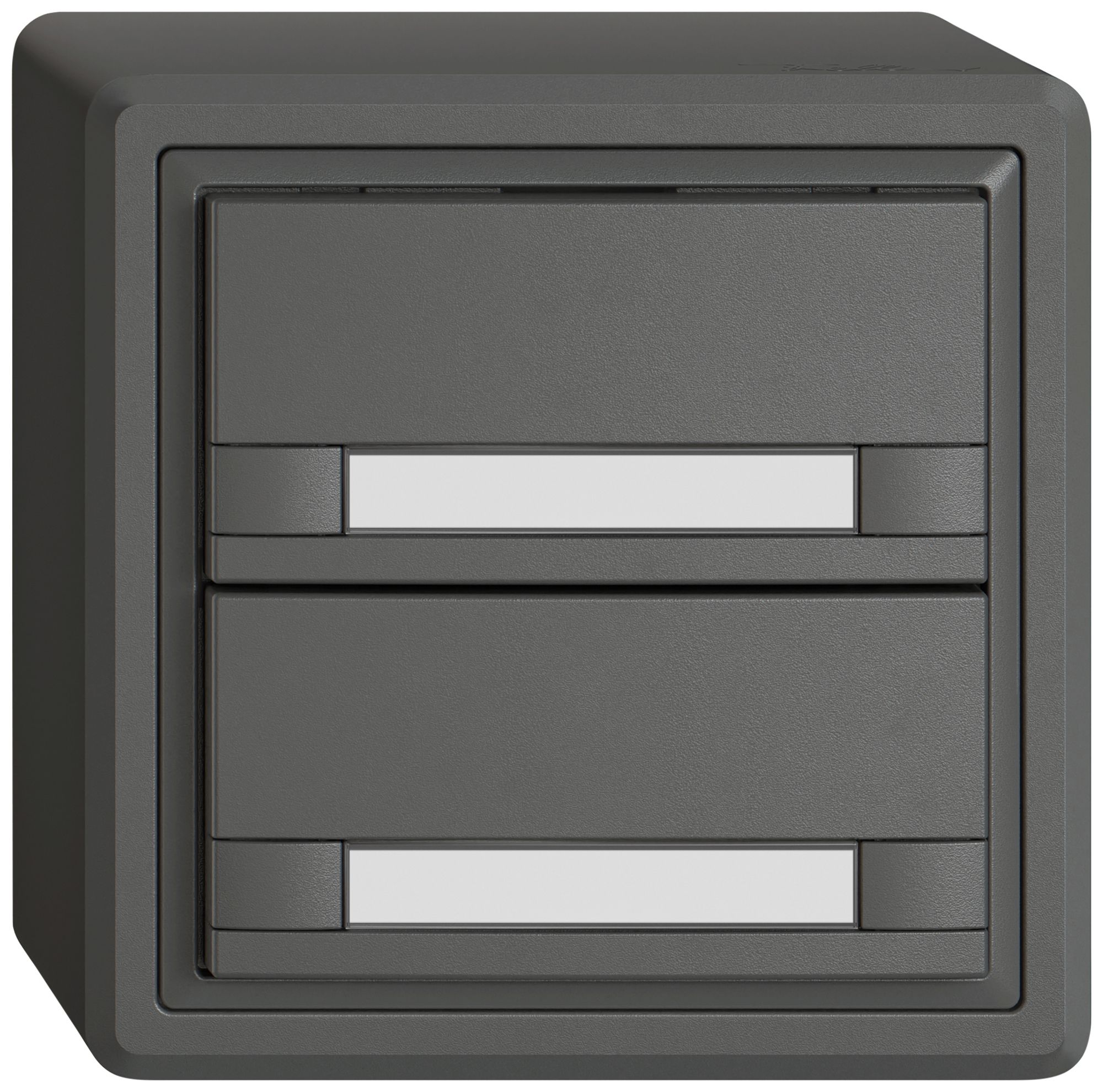 Pulsante KNX RGB AP EDIZIO.liv SNAPFIX® sensore temp.s.LED targ.2× com.2T grs