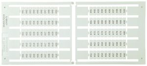 Bezeichnungsschildchen 6×12mm 10×1…10, 5 Kart. zu 100